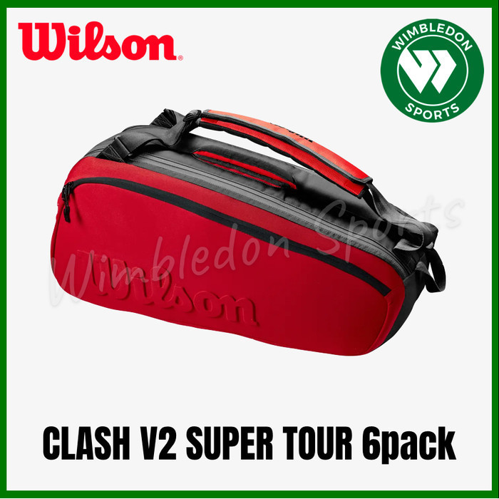 ✅Baru Tas Wilson Clash V2 Super Tour 6 Pack / Tas Wilson Super Tour 6R Clash Limited