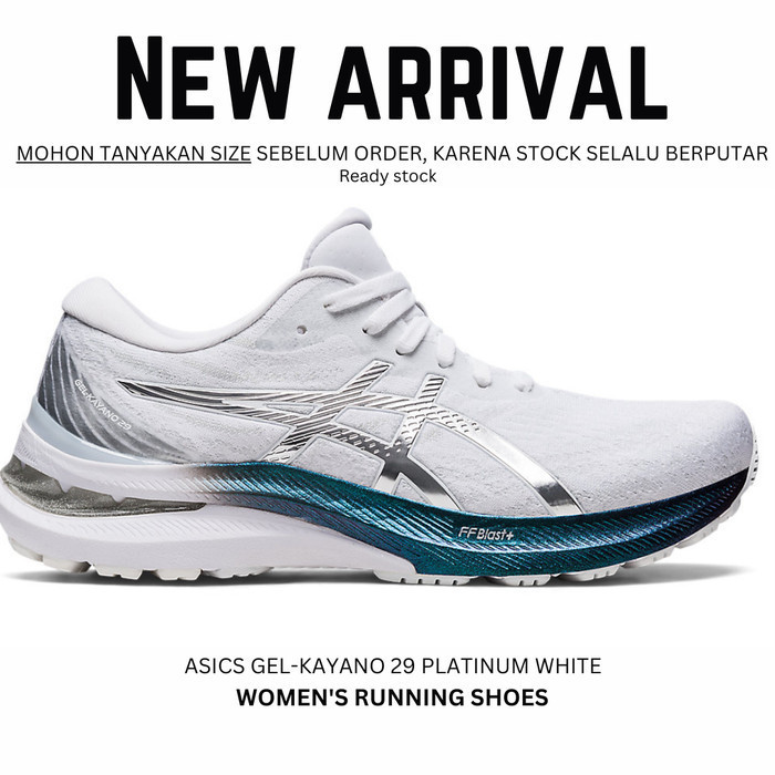 ✅New Asics Gel-Kayano 29 Platinum White Sepatu Lari Wanita Original 100  Diskon