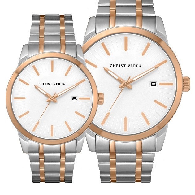 ✅New Jam Tangan Cauple Original Christ Verra Cv10636G  L -14 Slv Terbatas
