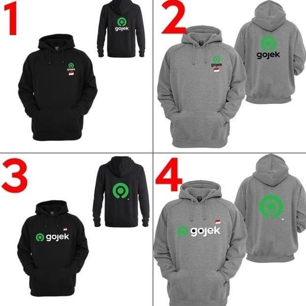 HOODIE JAKET SWEATER GOJEK DRIVER EXPRESS FOOD OJEK ONLINE OJOL INDONE