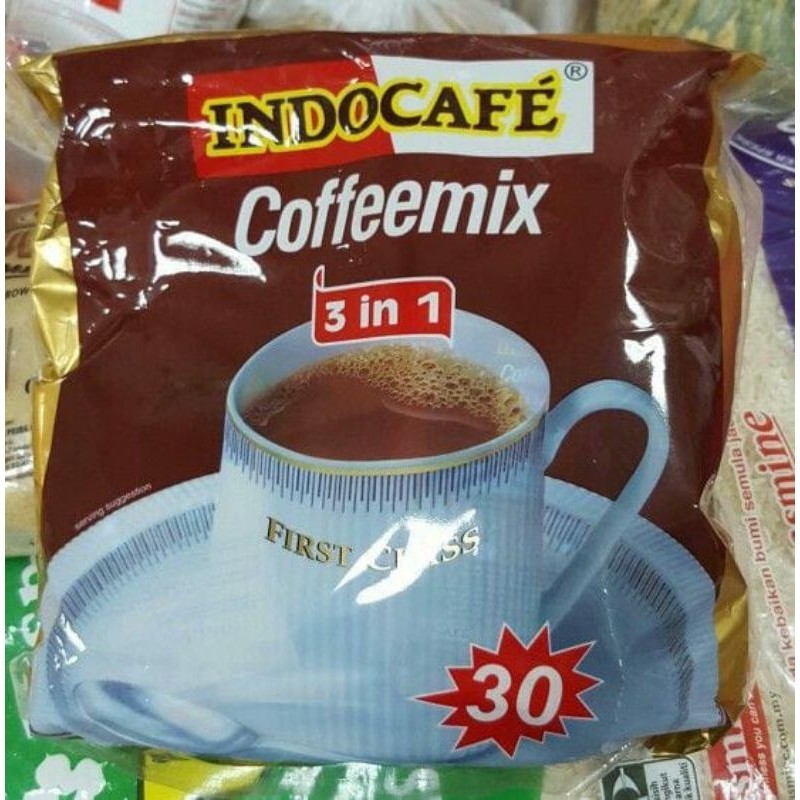 

Kopi INDOCAFE Coffeemix 1 Renceng isi 10 sachet. 1 sachet isi 20 gr