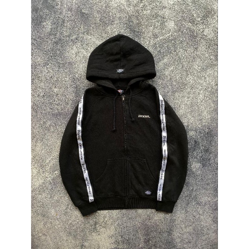 Zipp Hoodie Dickies Black Taped