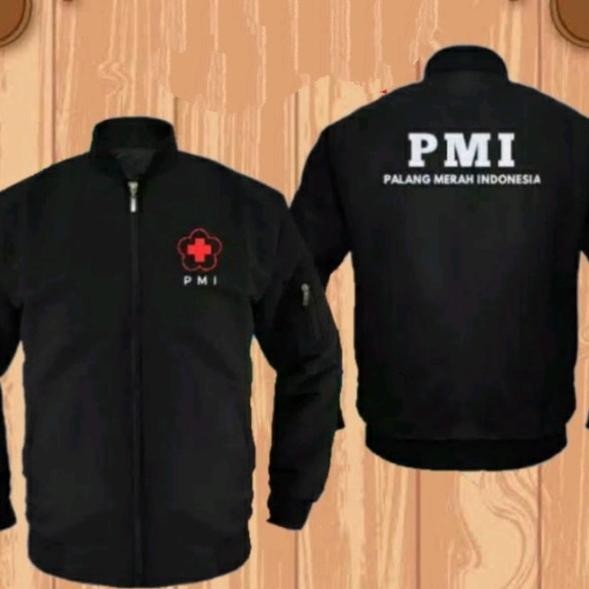 TERBARU JAKET BOMBER PMI FULL BORDIR JAKET PMI JAKET PALANG MERAH INDONESIA 