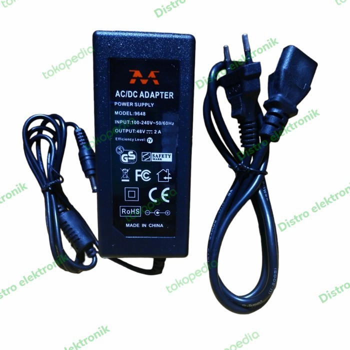 MANTAPP Adaptor 48V 2A High Quality Promo Adapter 2 Ampere 48 Volt