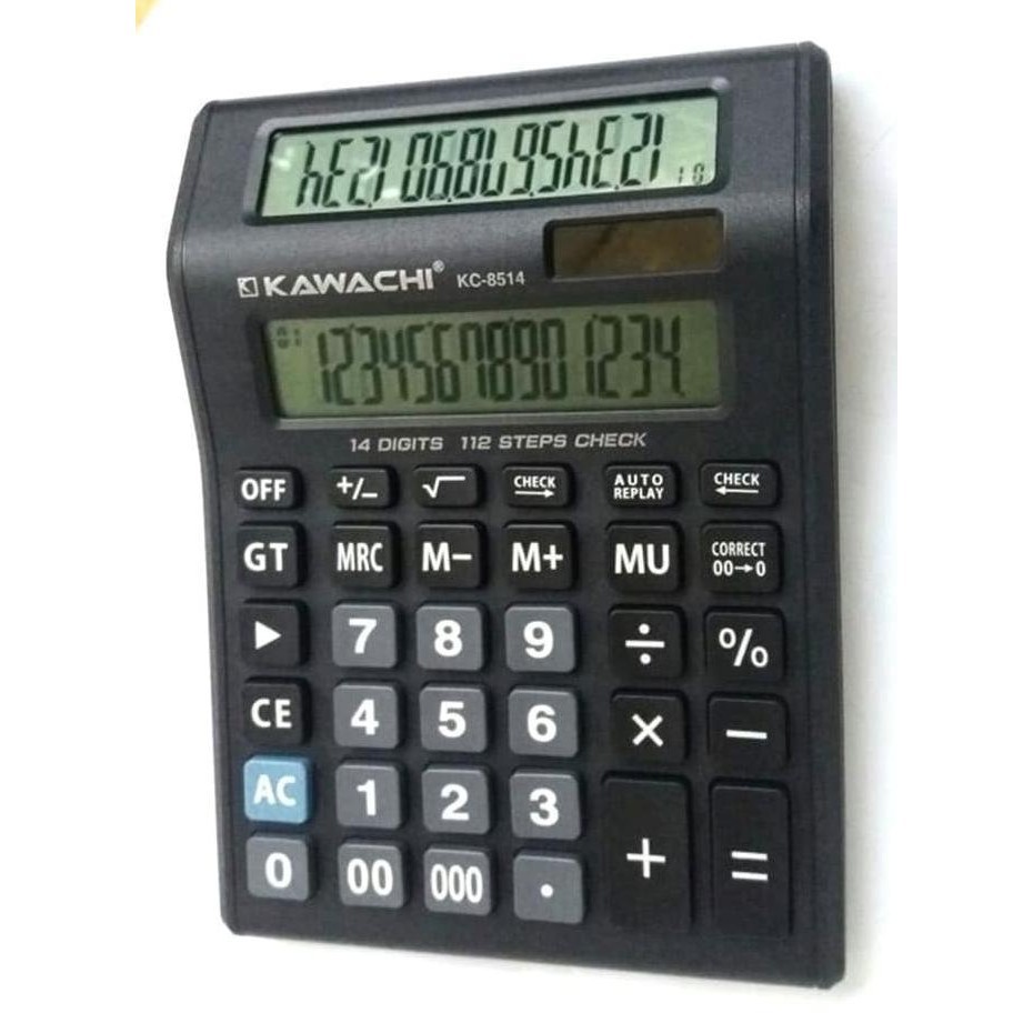 

Recomend Kawachi Calculator Kalkulator 2 layar 14 Digit - KC8514 Original !!