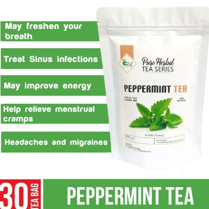 

New PEPPERMINT TEA TEH DAUN MINT ISI 30 TEA BAG ,,