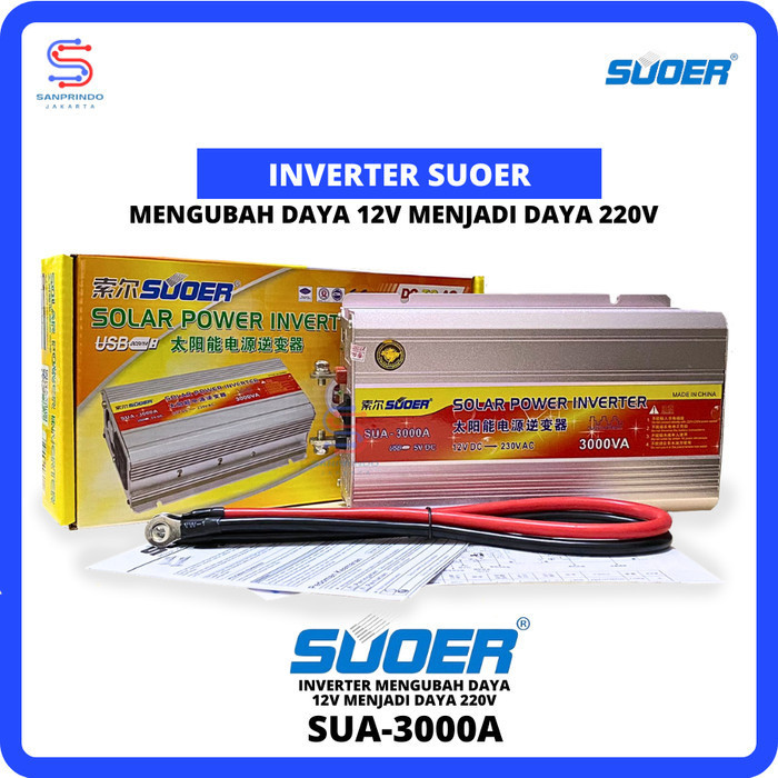 ✅Ready Solar Power Inverter Suoer 3000W / Sua-3000A Inverter 3000 Watt Terbaru