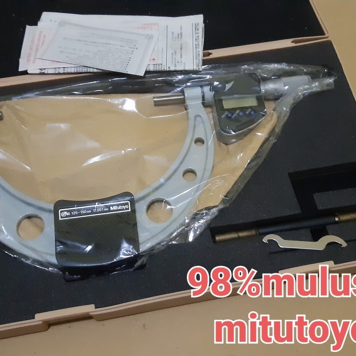 ✅Sale Digital Micrometer Mitutoyo 125-150Mm/0.001 Kondisi Bekas Normal Terbatas
