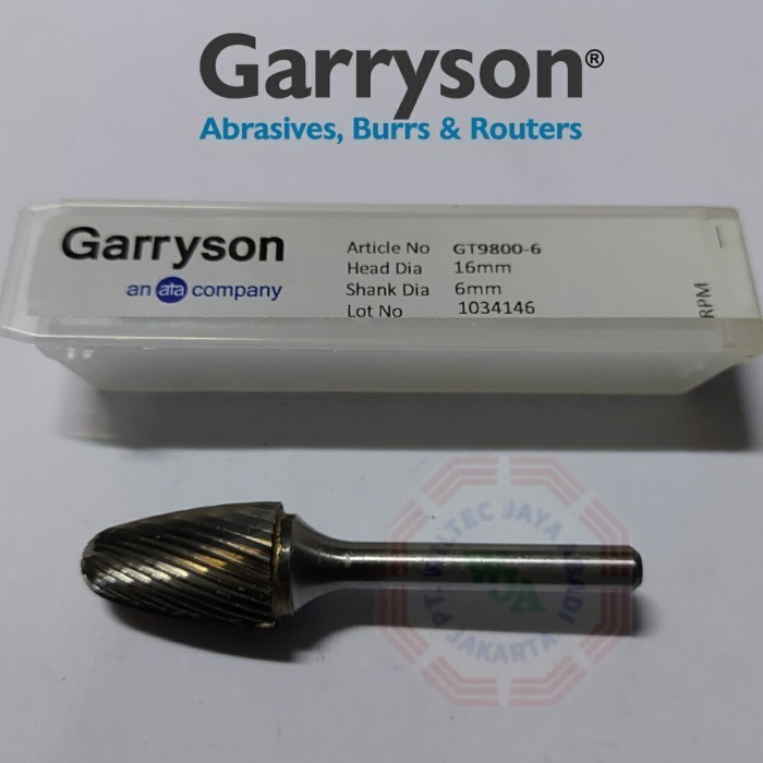 ✅Termurah Garryson - Carbide Burrs Rotary Tungsten Mata Tunner Gt9800-6 England Diskon