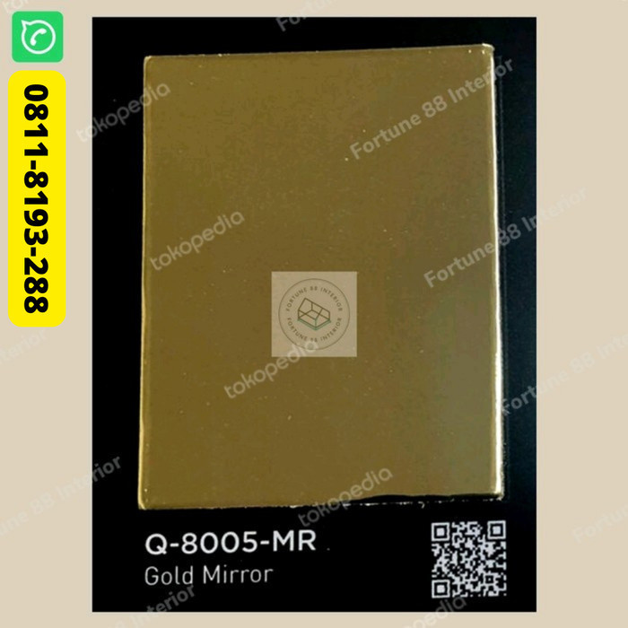 ✅Termurah  Ready Stock  Taco Hpl Tiero Q 8005 Mr - Gold Mirror Terbatas