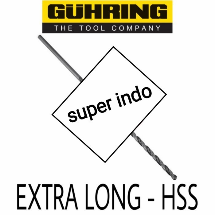 ✨New Guhring - Long Drill / Mata Bor Besi Panjang 12 X 120 X 315 Mm Hss Berkualitas