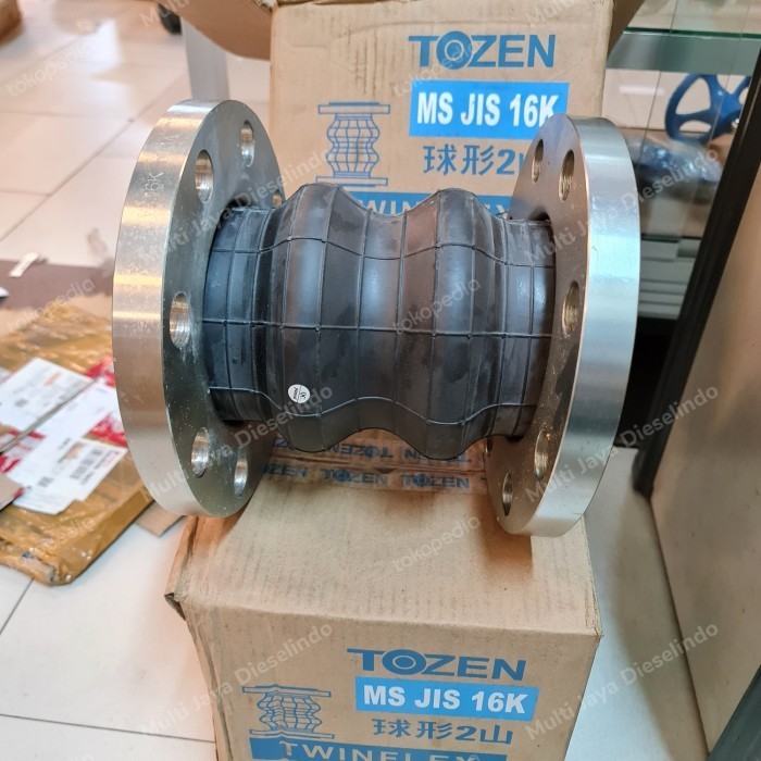 ✨Baru Flexible Rubber Joint Twinflex Jis 16K 2 Inch Dn50 Tozen Terbatas