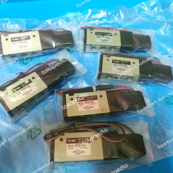 ✨New Ori Smc Vz5120-5G-01 5-Port Solenoid Valve Series Vz5000 Terbatas