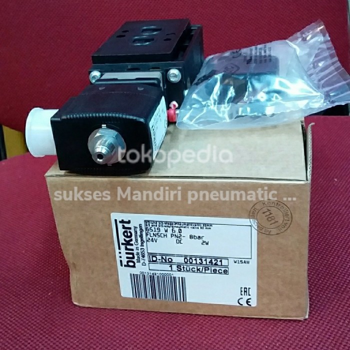 ✨New Ori Solenoid Valve Namur Burkert 6519 W 6.0 24V Dc / 230V Ac Diskon