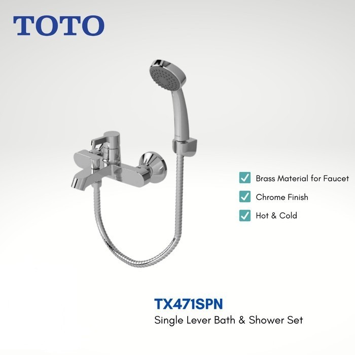 [New Ori] Toto Kran Shower Bathub Tx 471 Sp Tx471Spn Berkualitas
