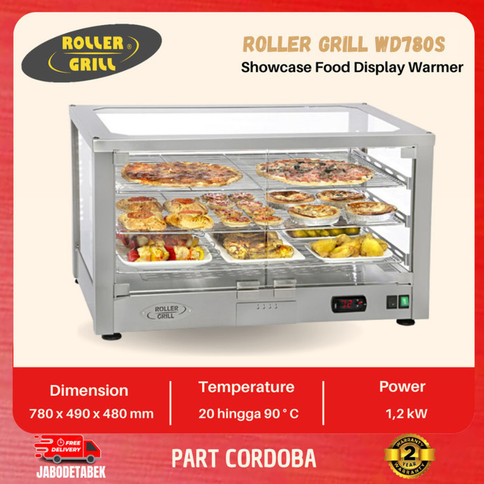 [New] Roller Grill Showcase Food Display Warmer Wd780S Limited