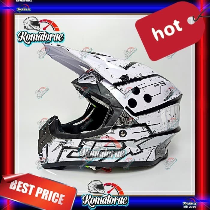 [Ori] Helm Jpx Cross X20 White Trail Super Cross Limited