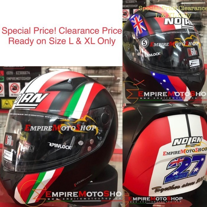 [Ori] Helm Nolan N60.5 Stoner N605 Berkualitas