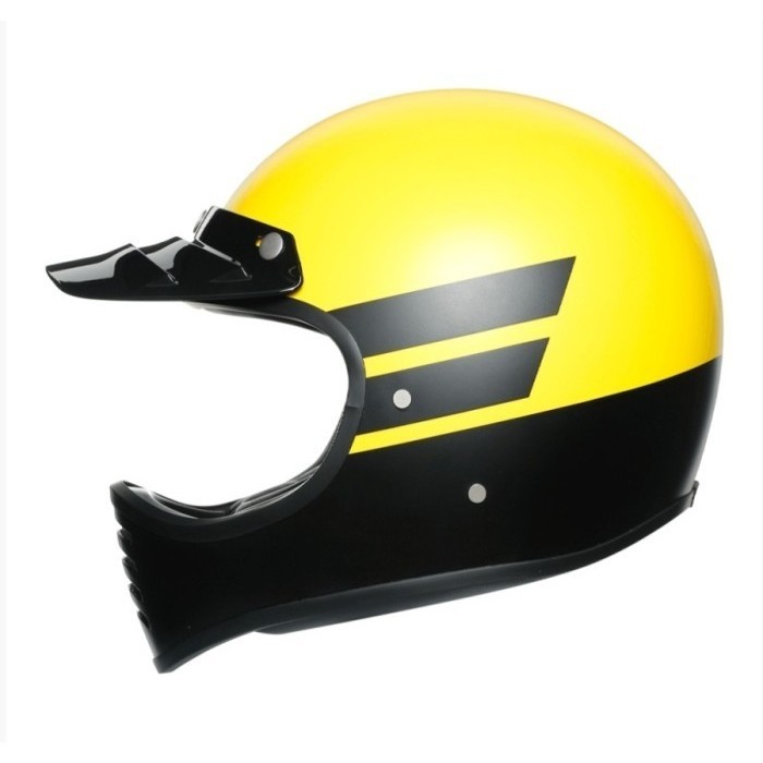 [Ori] Agv X101 Dust Matt Yellow Black  Helm Full Face  Helm Cakil Agv Terbatas