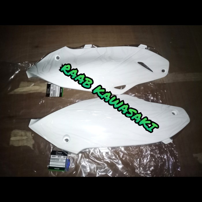 [New] Cover Body Belakang Putih Set Kx 250 Original Kawasaki Diskon