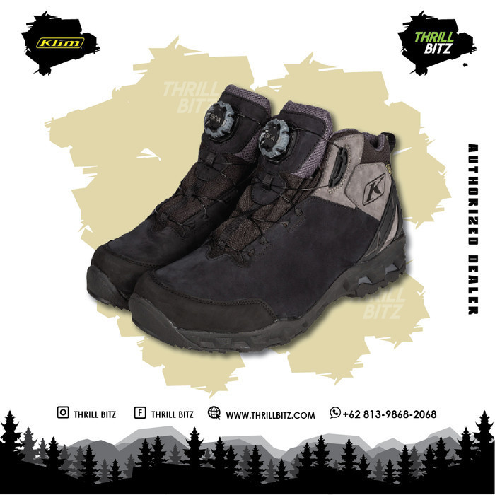 [Ori] Klim Transition Gtx Boots - Black Size 9 Berkualitas