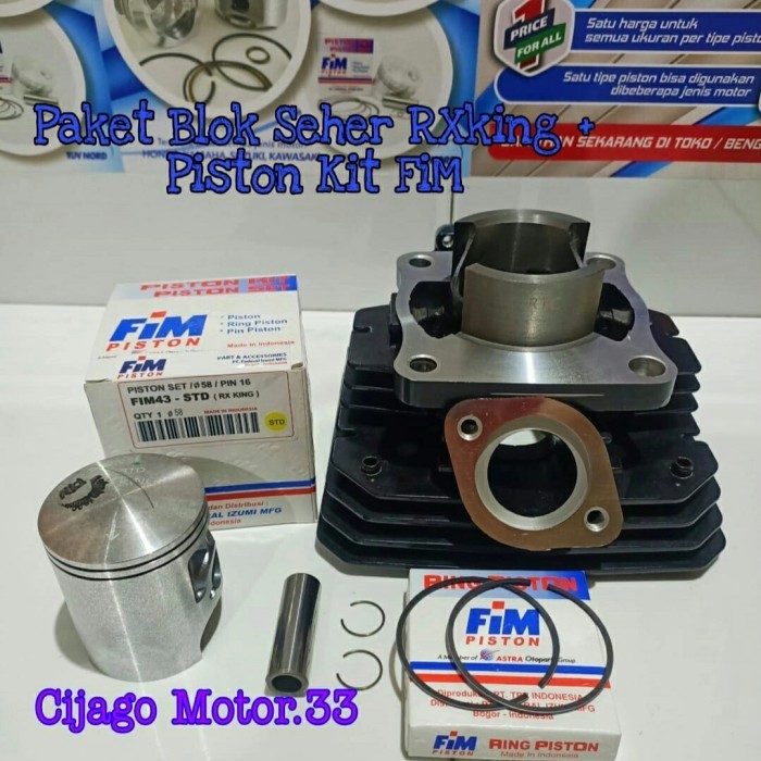 [Original] Paket Blok Seher Rxking  Piston Kit Fim Os Standar Limited