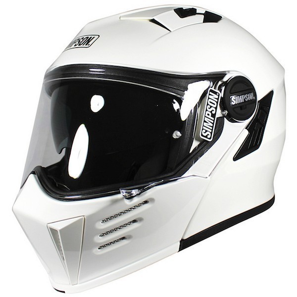 [Ori] Simpson Darksome White Metal  Helm Full Face  Helm Simpson Original Terbatas