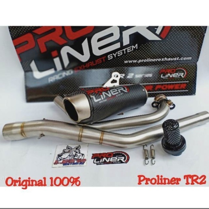[Original] Knalpot Proliner Tr2 Tr-2 Vixion R15 V1 V2 V3 Xabre Mx King Mt15 Diskon