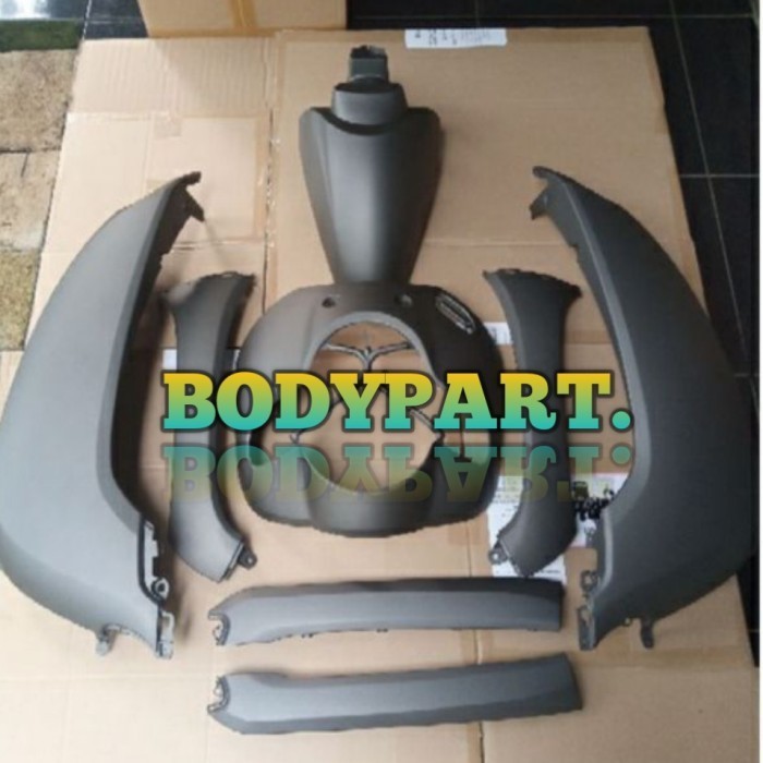 [Original] Full Set Body Halus Scoopy Esp Fi Stylish Brown Matte Tahun 2018 2019 Terbaru