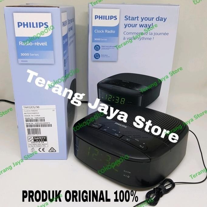 Radio Philips TAR3205 Jam Radio Digital Philips TAR3205 Radio Clock