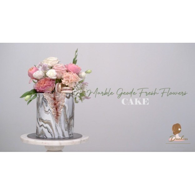 

[New Ori] Marble Geode And Fresh Flower Cake Online Class Diskon