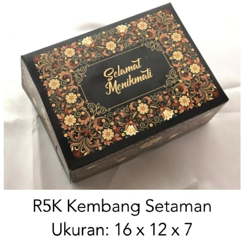 Dus Kue 16 x 12 x 7 cm Kembang Setaman R5K/ Dus 14 x 10.5 x 7 cm/ Dus Roti / Dos Snack Ultah / Dos H
