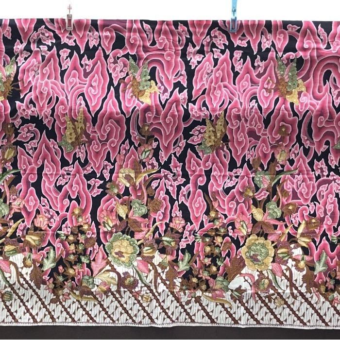 ✅New Ori Batik Tulis Megamendung Cirebon Warna Pink 1 Berkualitas