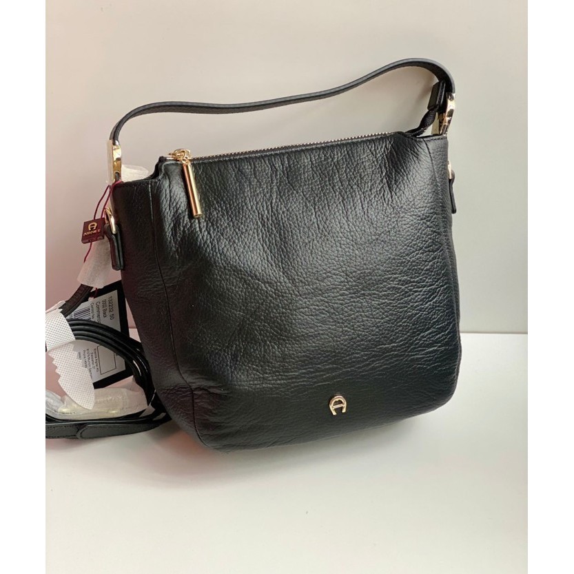 ✅New Aigner Roma Crossbody Small Black Terbatas