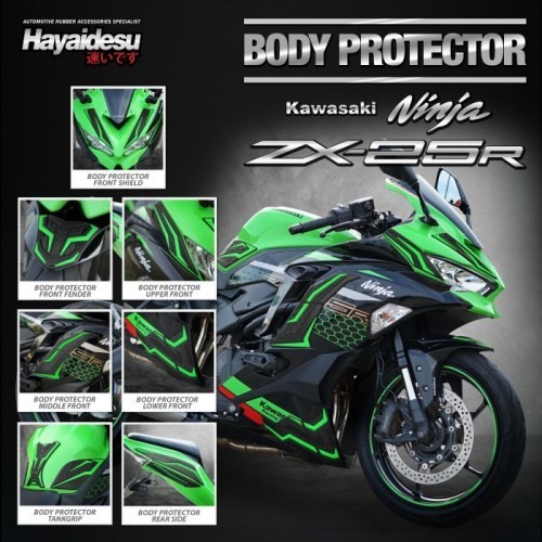 Kawasaki ZX-25R Full Set Body Protector Cover - Hijau
