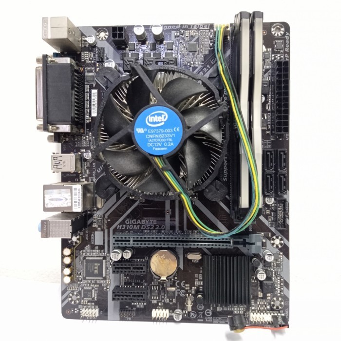 Paketan Gen 8 mobo gigabyte H310m proc i5 8600 Ram 16gb Rgb