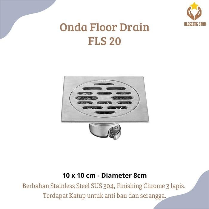 Onda Floor Drain Saringan Air Lantai Kamar Mandi Fls 20
