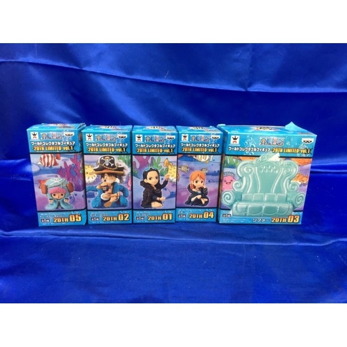 [Ori] Wcf Set Luffy  Kursi 20Th One Piece Original Terbatas