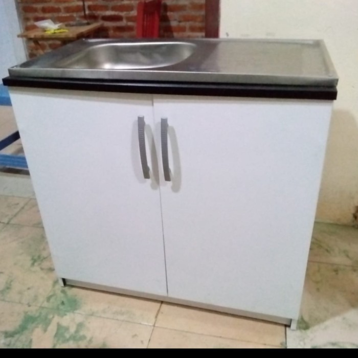 [New] Meja Wastafel Rak Piring Kitchen Set Bawah Buat Cuci Piring 1234 Terbaru