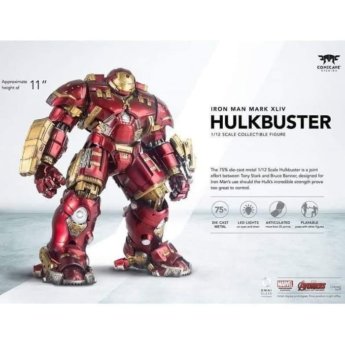 [Ori] Comicave Studios Iron Man Mk44 Hulkbuster Scale 1/12 Diecast Diskon