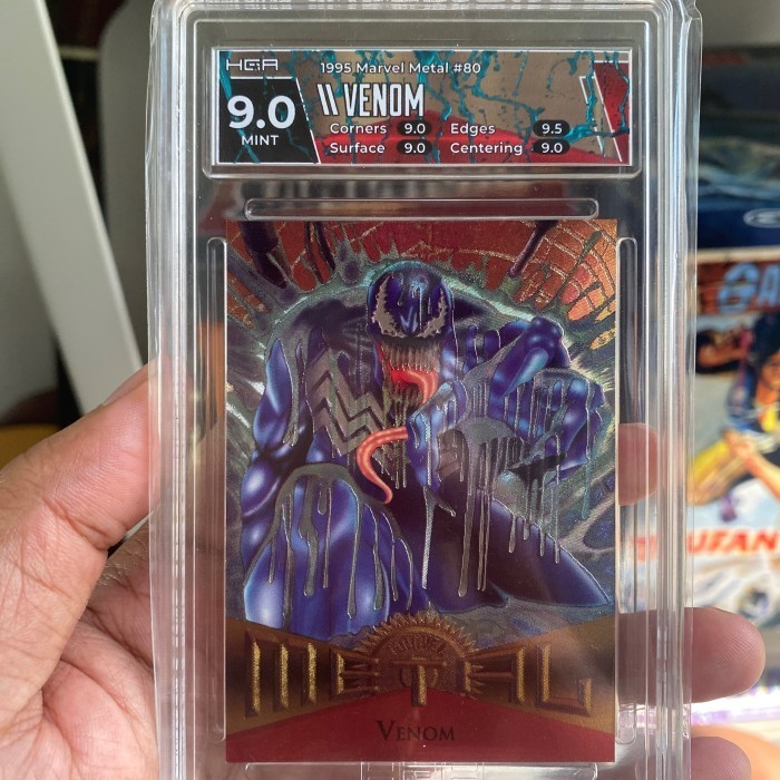 [Ori] Kartu Marvel Metal Venom 1995 Hga 9 Limited