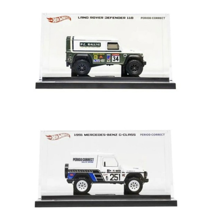 [Original] Hot Wheels X Period Correct Mercedes G Wagon  Land Rover Sealed Limited