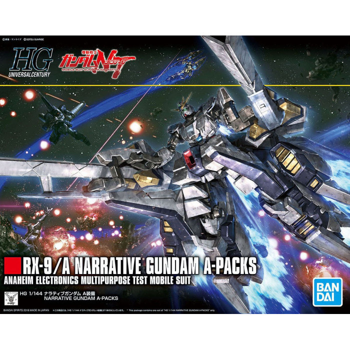 [Original] Hg 1/144 Hguc Narrative Gundam A-Packs Rx-9/A Bandai Diskon