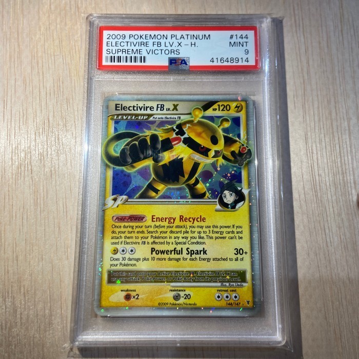 ✅Baru Kartu Pokemon Tcg En Platinum Supreme Victors Electivire Fb Lv.X Psa 9 Terbatas