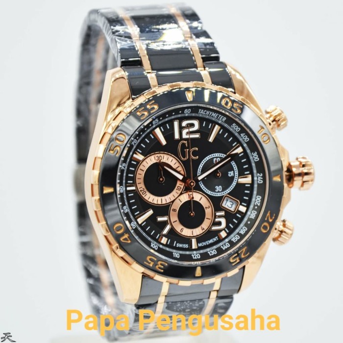 ✅New Jam Tangan Pria Original Gc Guess Collection Y02014G2Mf Swiss Movement Diskon
