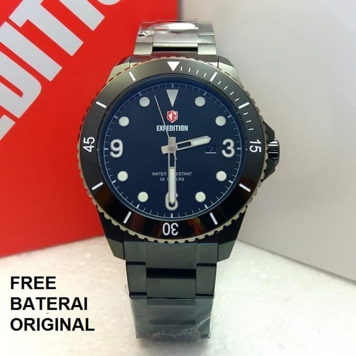 ✅New Jam Tangan Expedition 6792 E 6792 Exp 6792 Pria Full Black Original Terbaru