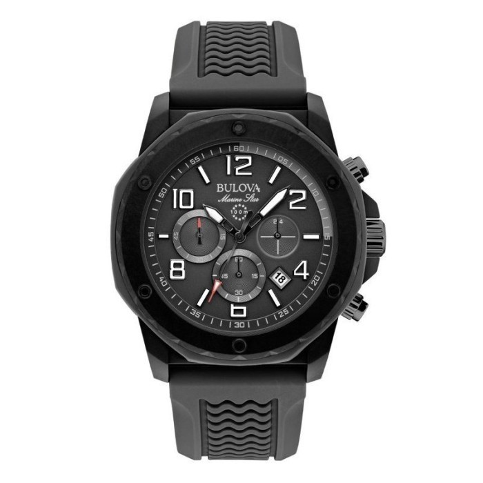 ✅New Ori Bulova 96B223 Marine Star Black Berkualitas