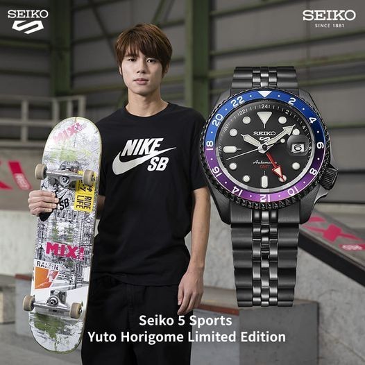✅New Ori Seiko 5 Sports Ssk027K1 Gmt Skx Sense Style Yuto Horigome Limited Ori Terbaru