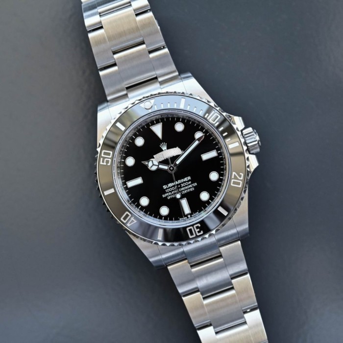 ✅Original Jam Pria Luxury Submariner Black No Date 41Mm Ceramic 124060 Clean Limited