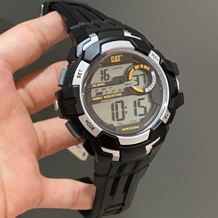 ✅Original Jam Tangan Pria Caterpilar Cat Tali Karet Hitam 1C.127.21.247 Original Limited